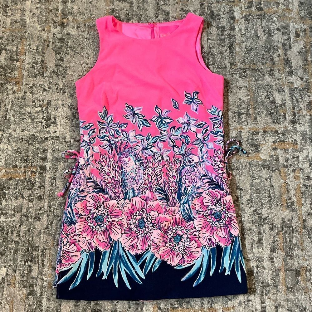 Lilly Pulitzer Pink Floral Sleeveless Shift Jumpsuit Romper 00